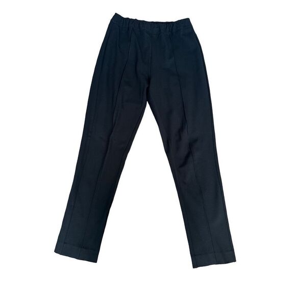 Soft Surroundings Women’s S Pull On Elastic Waist Black Tapered pleated pants - Picture 2 of 10